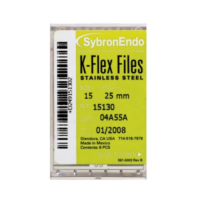 Sybron Endo K Flex File 25mm (number 45-80)