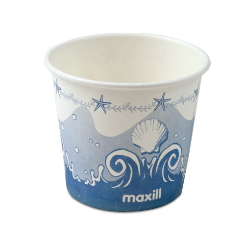 maxill 4 Oz. Paper Cups - Blue